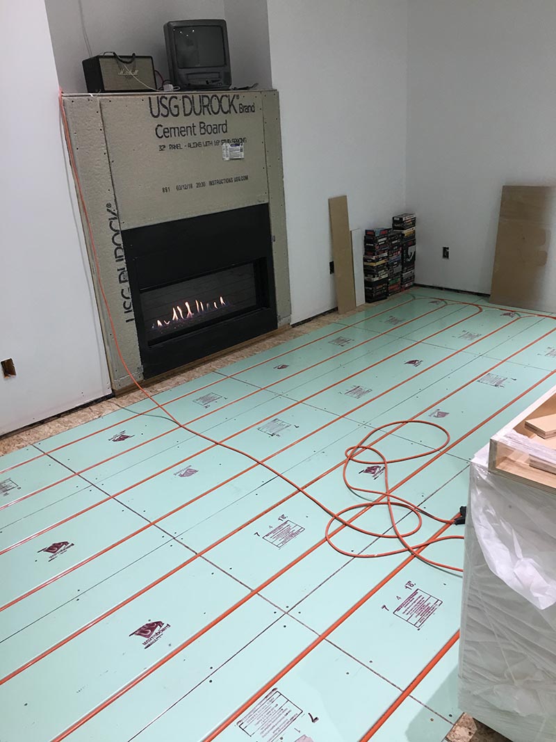 heated flooring